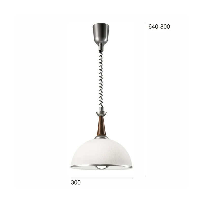 B-Ware Ilsa Hängeleuchte Pendelleuchte Deckenlampe weiß silber Ø 30 cm höhenverstellbar