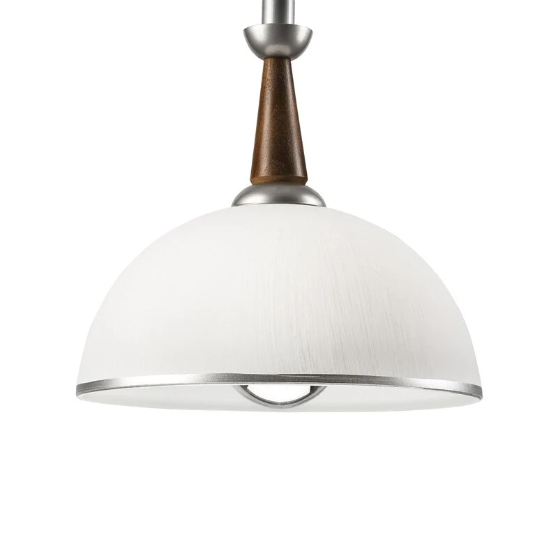 B-Ware Ilsa Hängeleuchte Pendelleuchte Deckenlampe weiß silber Ø 30 cm höhenverstellbar