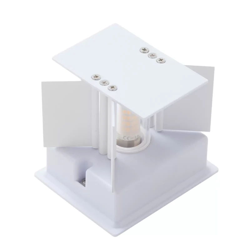 B-Ware ELC Ildaria Außenwandleuchte weiß Wandlampe Lampe Leuchte Wandleuchte G9 Spot