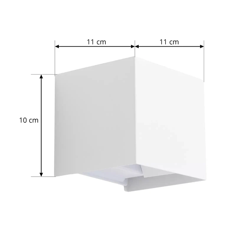 B-Ware ELC Ildaria Außenwandleuchte weiß Wandlampe Lampe Leuchte Wandleuchte G9 Spot