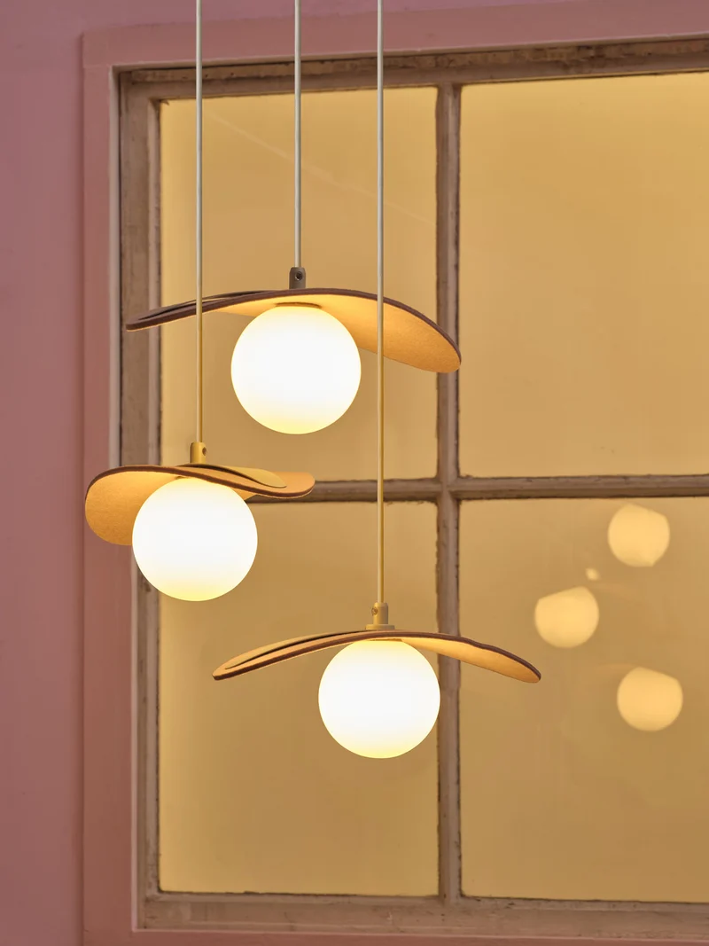 B-Ware OSRAM Pendelleuchte Hängelampe Decor Pearl G9 LED Leuchte Filz Beige Innenraum