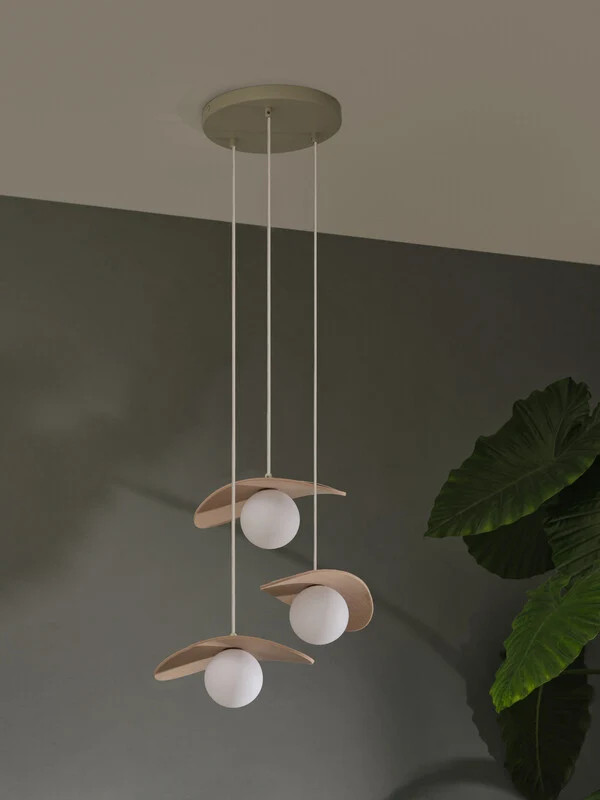 B-Ware OSRAM Pendelleuchte Hängelampe Decor Pearl G9 LED Leuchte Filz Beige Innenraum