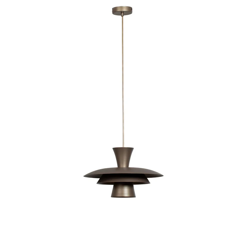 B-Ware Hängeleuchte Plato Pendelleuchte Titan Stahl Lampe E27 LED Wohnzimmer Esszimmer