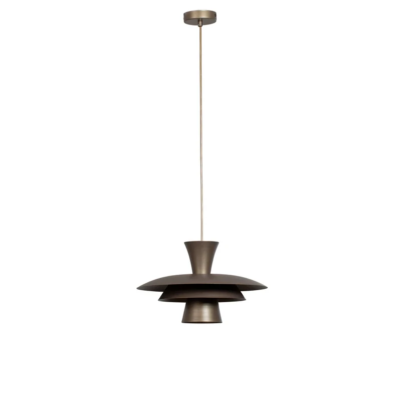 B-Ware Hängeleuchte Plato Pendelleuchte Titan Stahl Lampe E27 LED Wohnzimmer Esszimmer