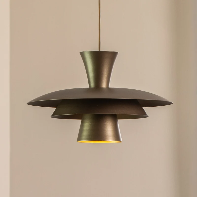 B-Ware Hängeleuchte Plato Pendelleuchte Titan Stahl Lampe E27 LED Wohnzimmer Esszimmer