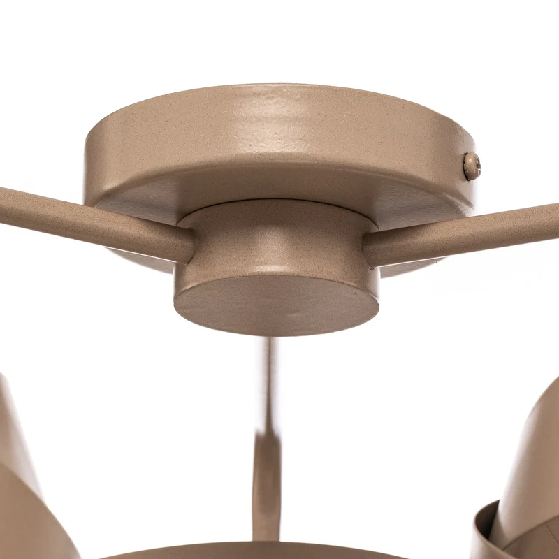 B-Ware Euluna Deckenleuchte Lampe Tornado Deckenbeleuchtung beige 3-flammig Metall