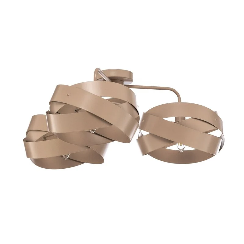 B-Ware Euluna Deckenleuchte Lampe Tornado Deckenbeleuchtung beige 3-flammig Metall