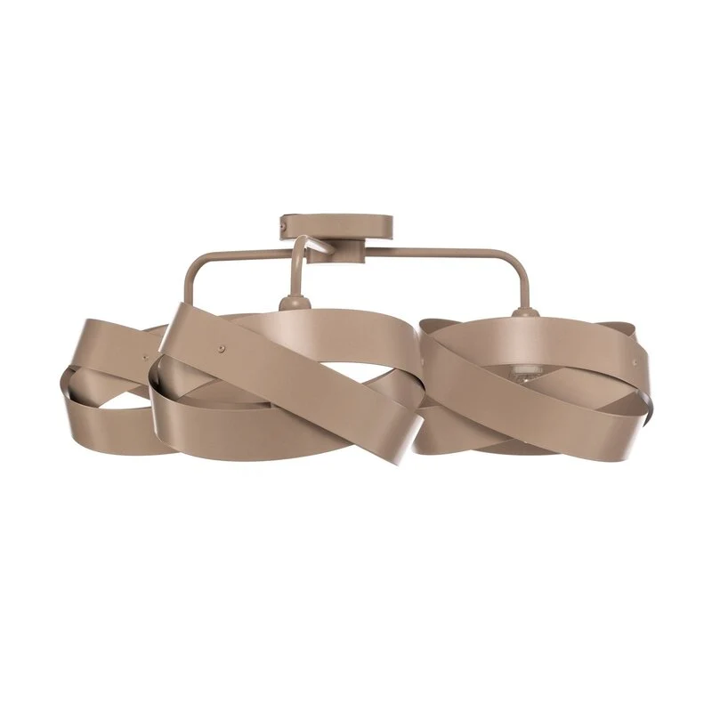 B-Ware Euluna Deckenleuchte Lampe Tornado Deckenbeleuchtung beige 3-flammig Metall