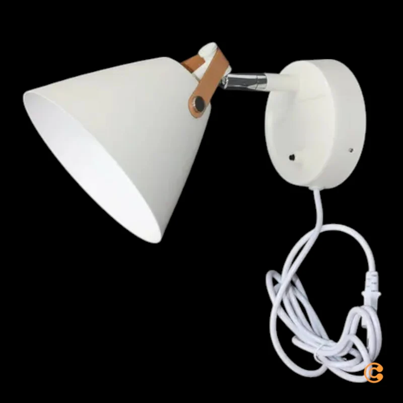 B-Ware DFTP by Nordlux Wandleuchte Strap mit Lederriemen weiß Wandleuchte Bilderleuchte