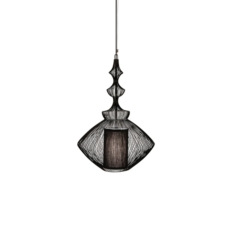 B-Ware Forestier Opium Hängeleuchte schwarz Deckenlampe Deckenleuchte Lampe Leuchte