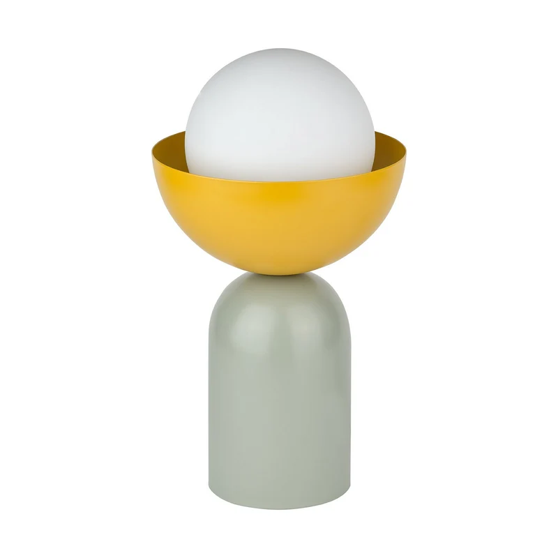 B-Ware OSRAM Tischleuchte Leuchte Decor Bowl grün gelb Stahl E14 Tischlampe Beleuchtung