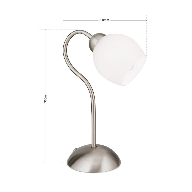 B-Ware Tischleuchte Doma Tischlampe Nachttischleuchte Schreibtischleuchte Leuchte Lampe