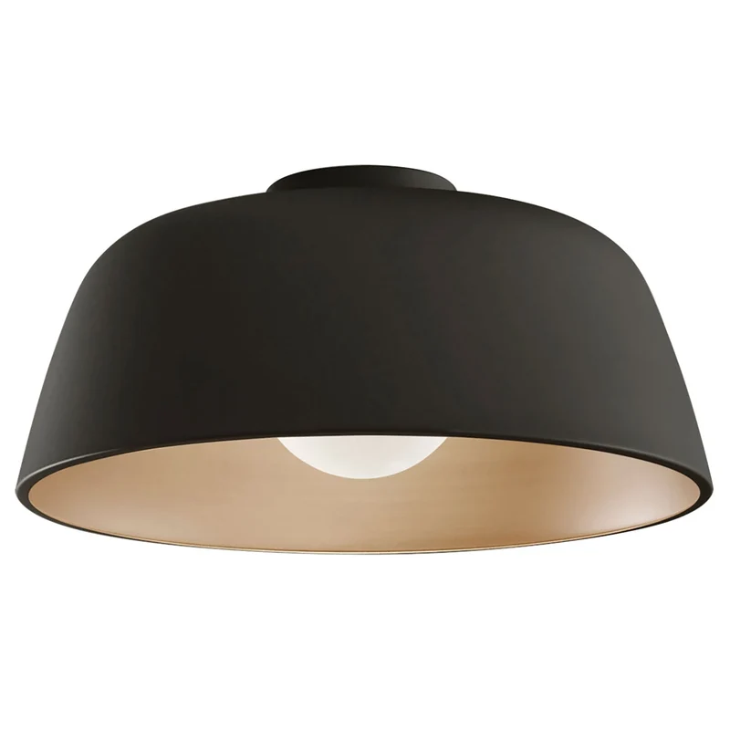 B-Ware LEDS C4 Deckenleuchte Pendelleuchte Miso Lampe schwarz gold Stahl LED Leuchte
