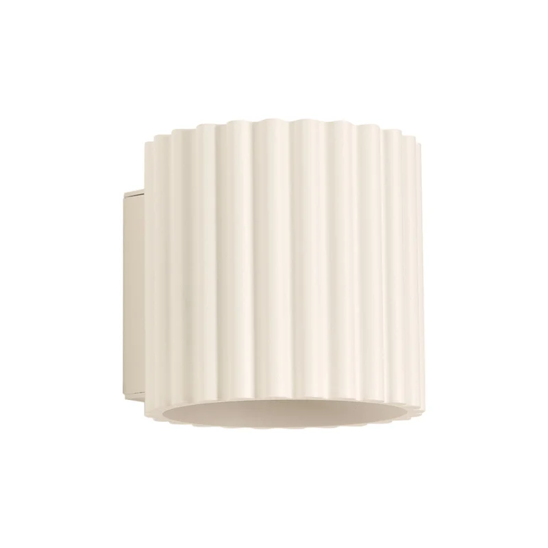 B-Ware RIBLA Wandleuchte Wandlampe Leuchte beige Aluminium G9 10 cm Made in Europe