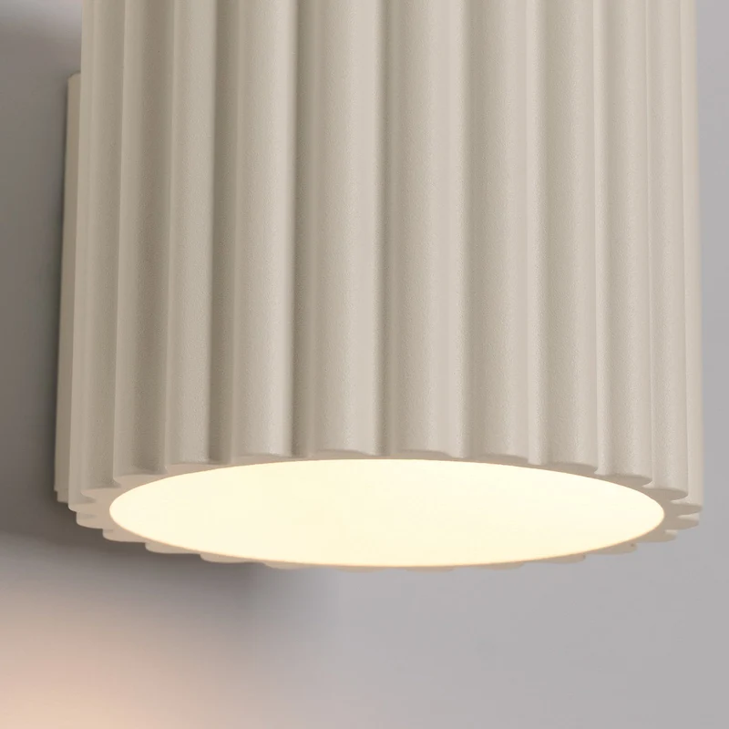 B-Ware RIBLA Wandleuchte Wandlampe Leuchte beige Aluminium G9 10 cm Made in Europe