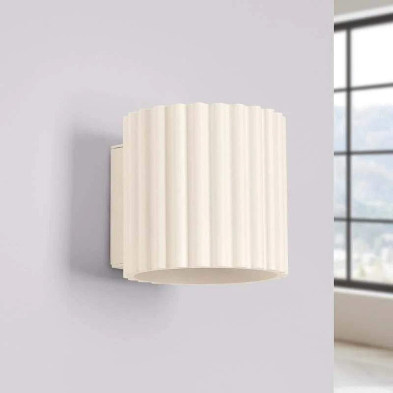 B-Ware RIBLA Wandleuchte Wandlampe Leuchte beige Aluminium G9 10 cm Made in Europe
