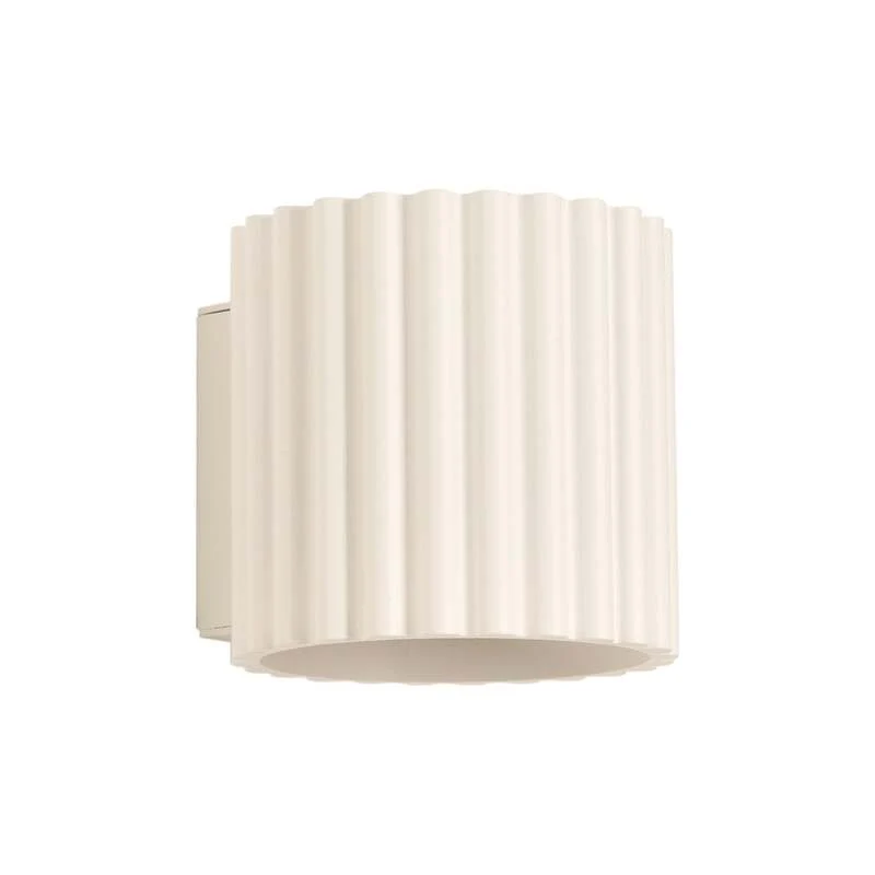 B-Ware RIBLA Wandleuchte Wandlampe Leuchte beige Aluminium G9 10 cm Made in Europe