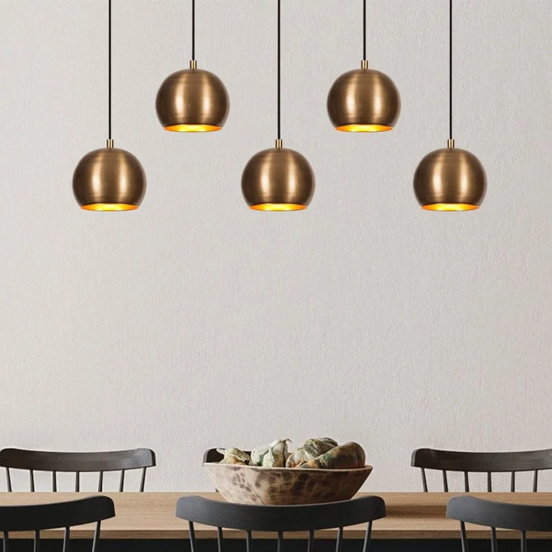 B-Ware Hängeleuchte Sivani MR-1000 gold antik Eisen 5-flammig Deckenlampe Lampe Leuc498