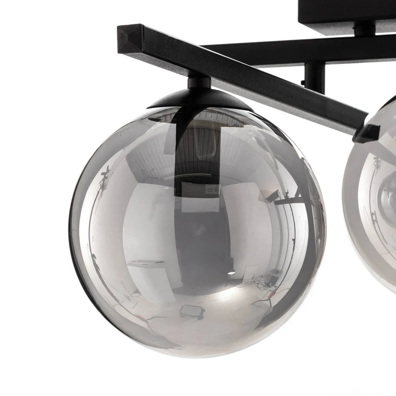 B-Ware EMIBIG Deckenlampe Smart schwarz/grafit 3-flammig Deckenleuchte Leuchte Lampe85