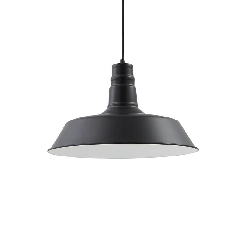 B-Ware Lindby Hängeleuchte Laylan schwarz weiß Ø 46 cm Metall Deckenlampe Lampe Leuchte
