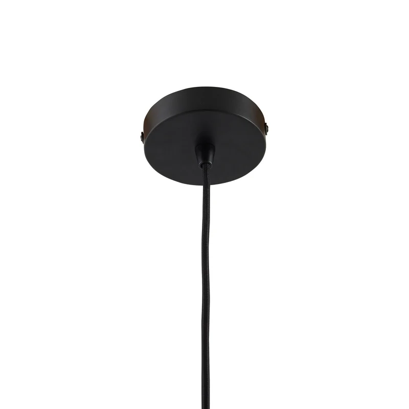 B-Ware Lindby Hängeleuchte Laylan schwarz weiß Ø 46 cm Metall Deckenlampe Lampe Leuchte
