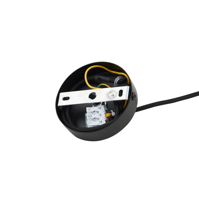 B-Ware Lindby Hängeleuchte Laylan schwarz weiß Ø 46 cm Metall Deckenlampe Lampe Leuchte