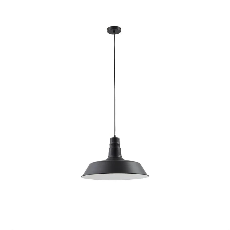 B-Ware Lindby Hängeleuchte Laylan schwarz weiß Ø 46 cm Metall Deckenlampe Lampe Leuchte