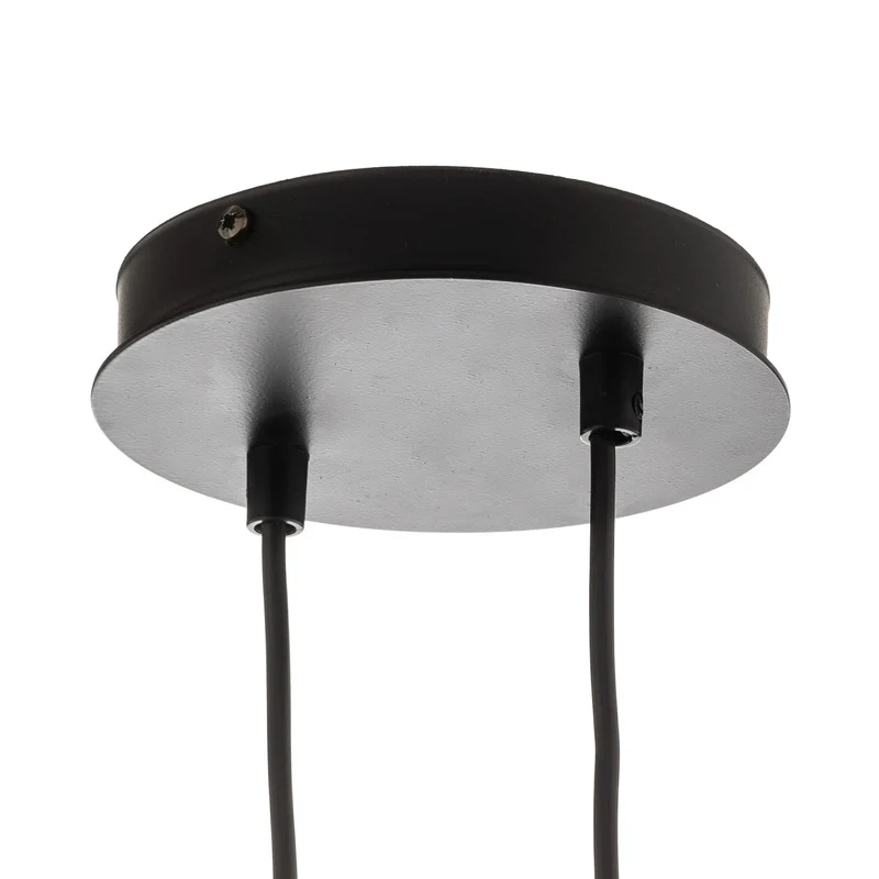 B-Ware Glassy Pendelleuchte Hängeleuchte Lampe Glas schwarz graphit E14 Wohnzimmer