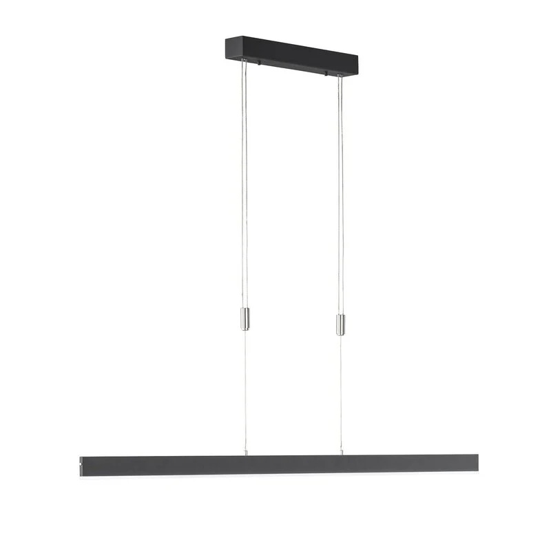 B-Ware Schöner Wohnen Hängelampe Pendelleuchte LED dimmbar sandschwarz Aluminium Acryl