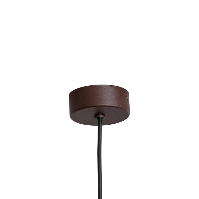 B-Ware Argon Pendelleuchte Hängelampe Valor dunkelbraun Stahl Ø 40 cm E27 dimmbar