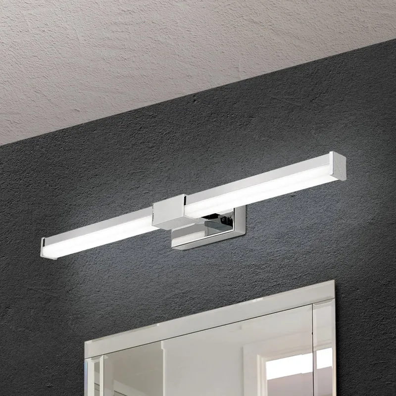 B-Ware Spiegelleuchte Badlampe Argo LED Spiegellicht Hochvolt Chrom Weiß 35,5 cm Lampe