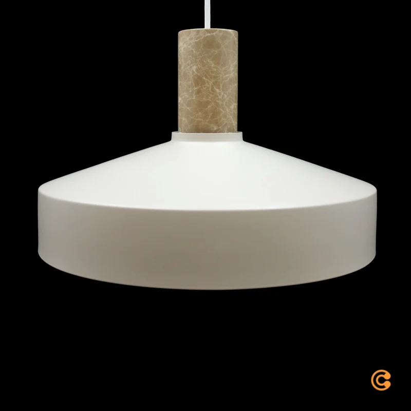 B-Ware Nordlux Pendelleuchte Hängelampe Elvas Marmor Metall Beige E27 LED Leuchte Lampe