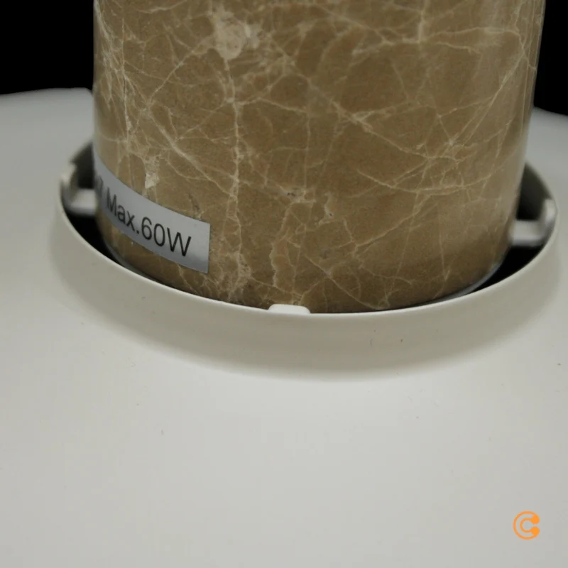 B-Ware Nordlux Pendelleuchte Hängelampe Elvas Marmor Metall Beige E27 LED Leuchte Lampe