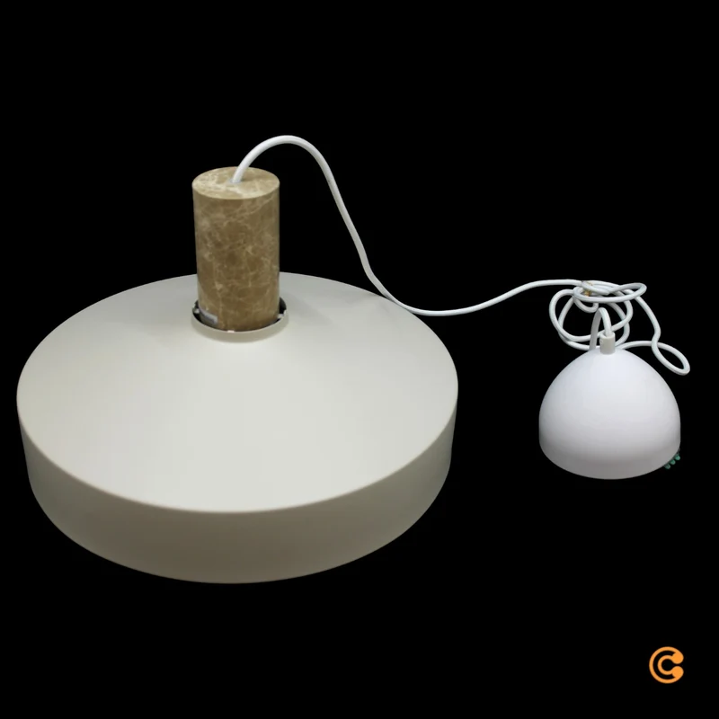 B-Ware Nordlux Pendelleuchte Hängelampe Elvas Marmor Metall Beige E27 LED Leuchte Lampe