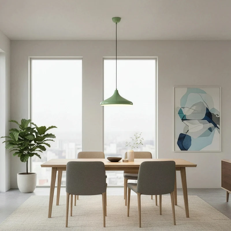 B-Ware Hängeleuchte Pendelleuchte Eysan mintgrün Metall Lampe Esszimmer Ø 35 cm E27 LED