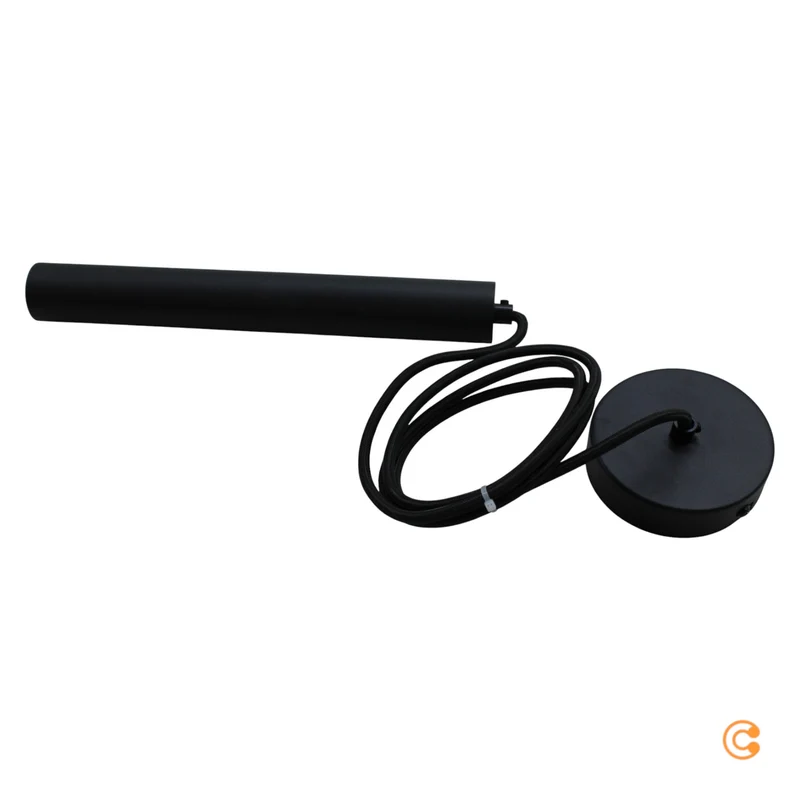 B-Ware Deko-Light Pendelleuchte Hängeleuchte LED Slim schwarz Aluminium warmweiß 2700 K