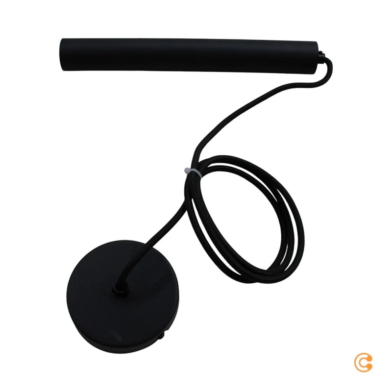 B-Ware Deko-Light Pendelleuchte Hängeleuchte LED Slim schwarz Aluminium warmweiß 2700 K