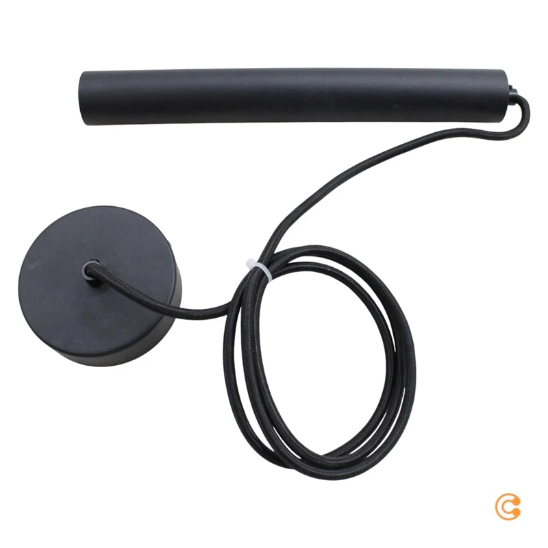B-Ware Deko-Light Pendelleuchte Hängeleuchte LED Slim schwarz Aluminium warmweiß 2700 K