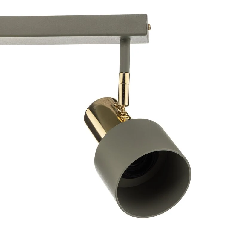 B-Ware Euluna Deckenstrahler Deckenlampe Lampe Leuchte Destin zweiflammig grün/messing