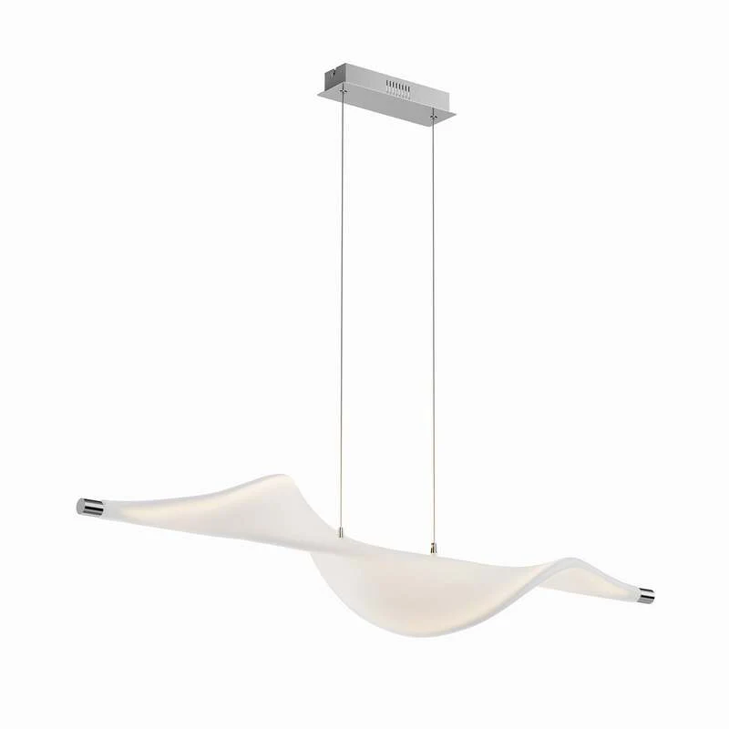 C-Ware Lucande Pendelleuchte Hängeleuchte LED Edano Textil weiß dimmbar524