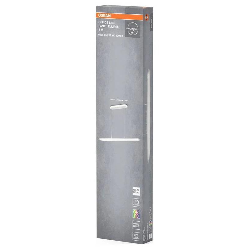 B-Ware OSRAM HOMELIGHTING 4099854464898 Office Line Panel Ellipse 57W 940 White Deckenl
