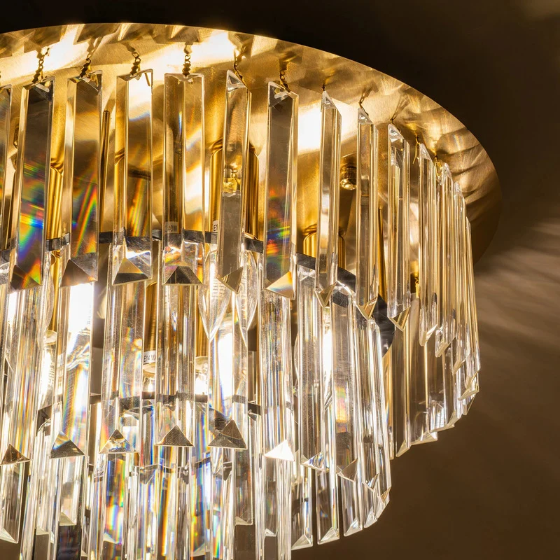 B-Ware Milagro Lighting Deckenleuchte Lampe Milano Glas Metall gold transparent