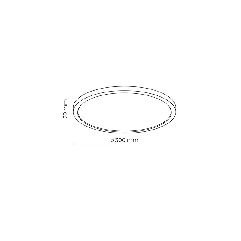 B-Ware TK Lighting LED Panel Deckenleuchte Lampe Aqua rund 30 cm weiß Metall Kunststoff