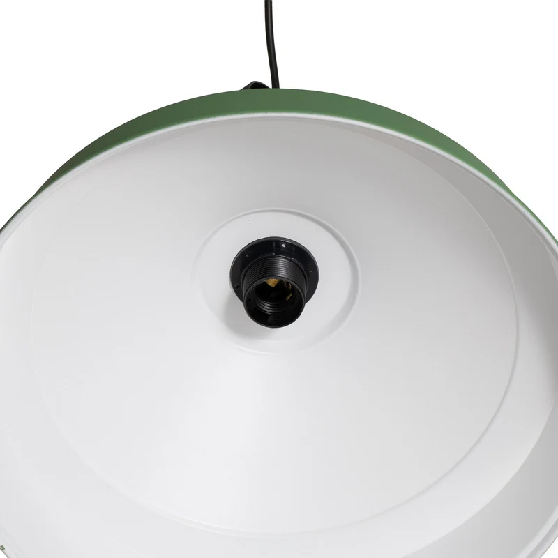 B-Ware Opviq Hängeleuchte Pendelleuchte Leuchte grün Metall rund E27 Craft