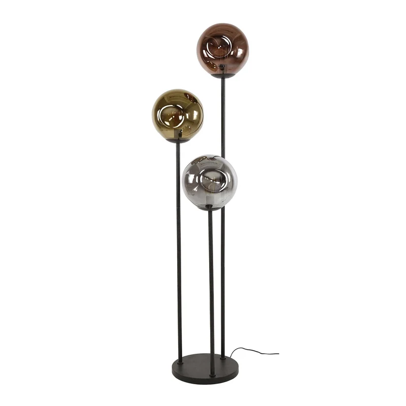 B-Ware Stellar Stehlampe Stehleuchte Glas Metall bunt Raumbeleuchtung Wohnzimmerlampe