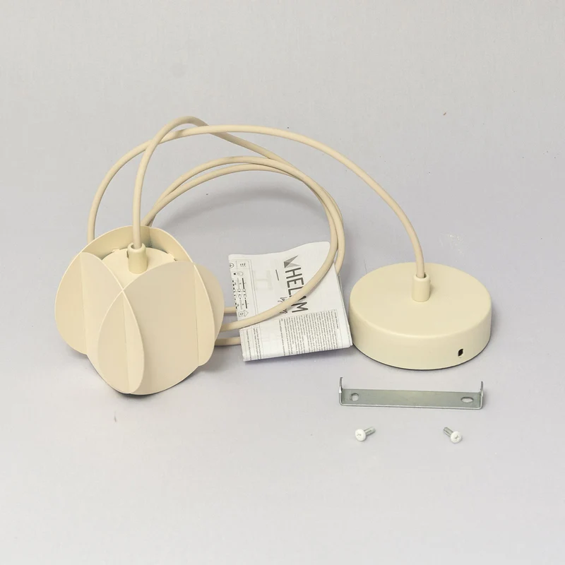 B-Ware Hängeleuchte Pendelleuchte GAMBIT cremeweiß Metall Lampe Ø10cm GU10 LED