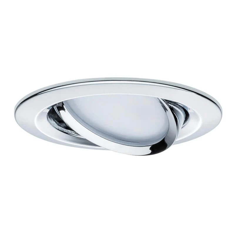 Einbauleuchte LED Coin Slim IP23 rund 6,8W Chrom dimm- & schwenkbar