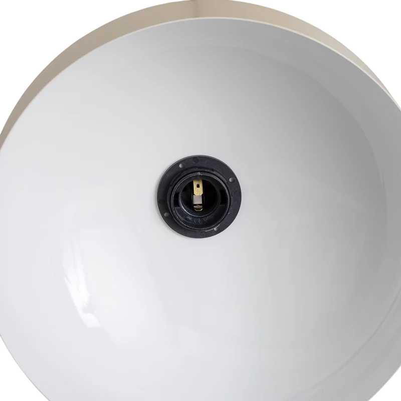 B-Ware Hängelampe Uto Pendelleuchte Deckenleuchte creme Kabel schwarz Metall 30 cm