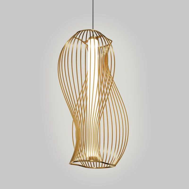 B-Ware Maytoni Luminosa Shadows Of The Past Modern Wire Frame Pendant Ceiling Light