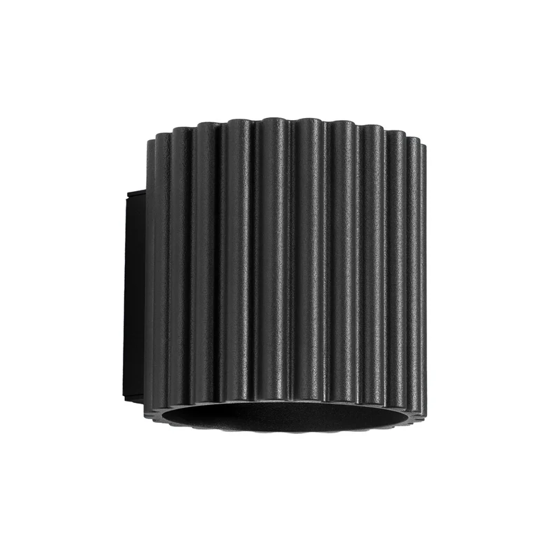 B-Ware SOLLUX Wandleuchte Wandlampe Lampe RIBLA schwarz Aluminium Beleuchtung G9 LED